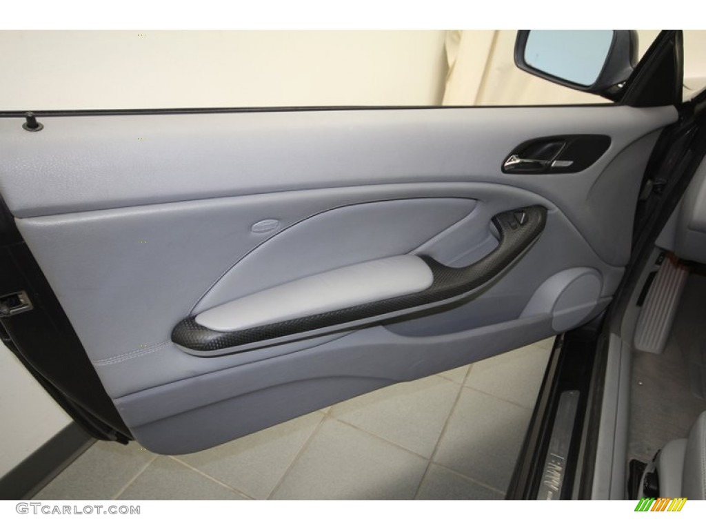 2006 BMW 3 Series 330i Convertible Grey Door Panel Photo #69228702