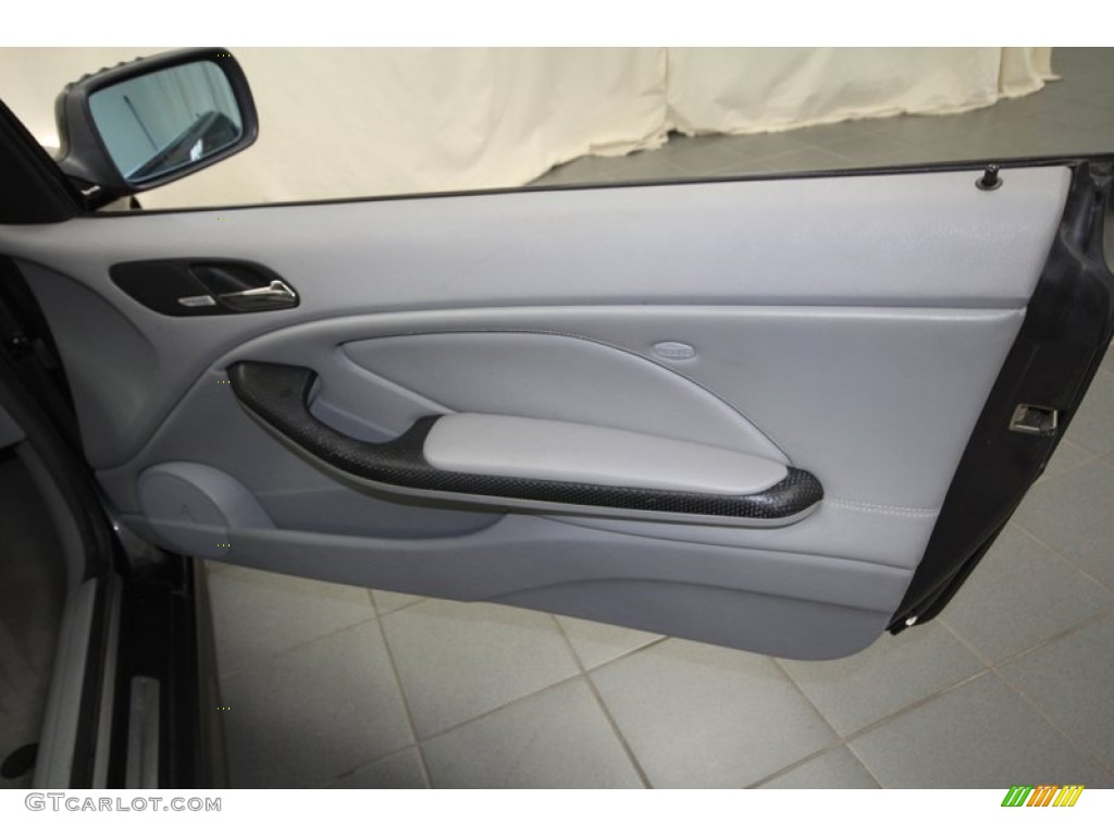 2006 BMW 3 Series 330i Convertible Grey Door Panel Photo #69228840