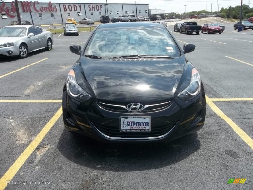 2013 Elantra GLS - Black / Gray photo #1