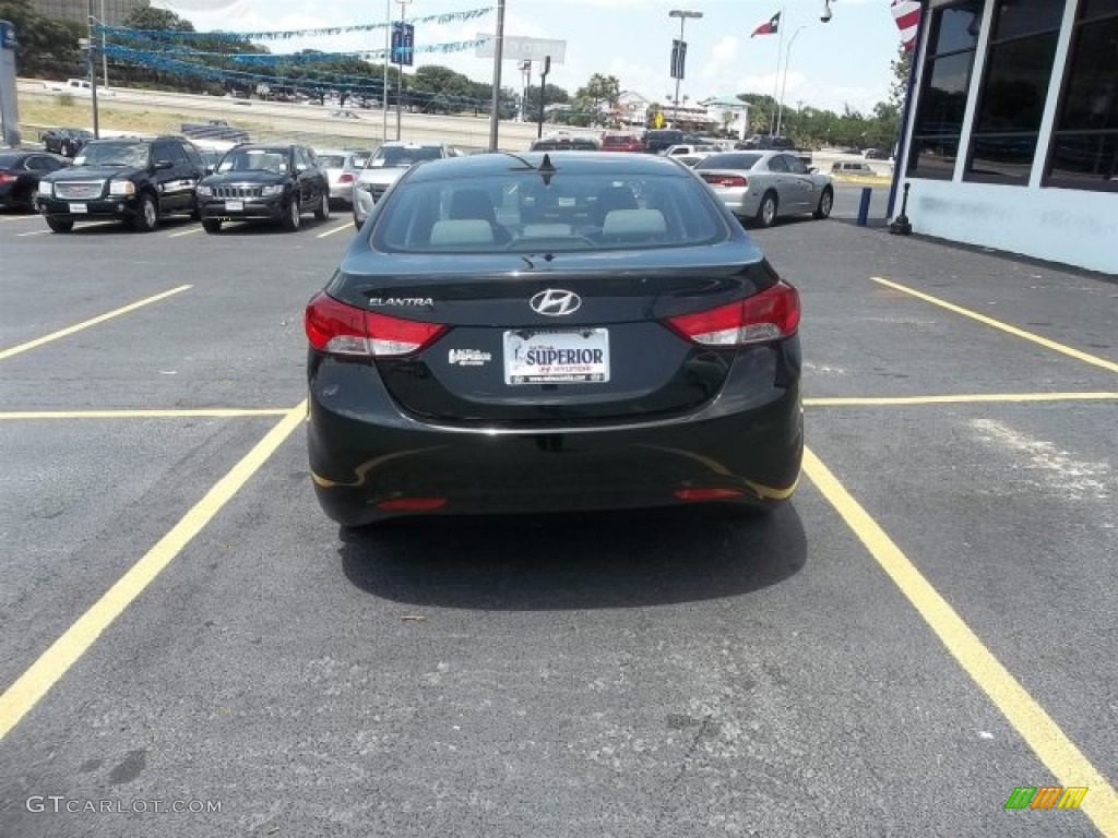 2013 Elantra GLS - Black / Gray photo #3