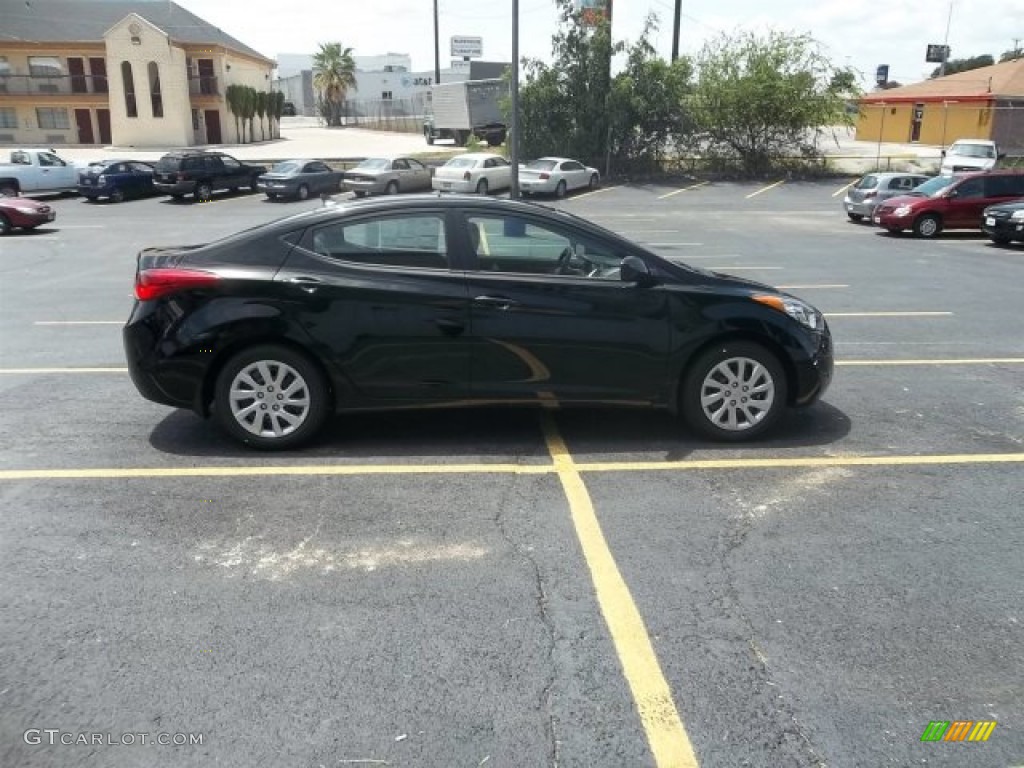 2013 Elantra GLS - Black / Gray photo #4