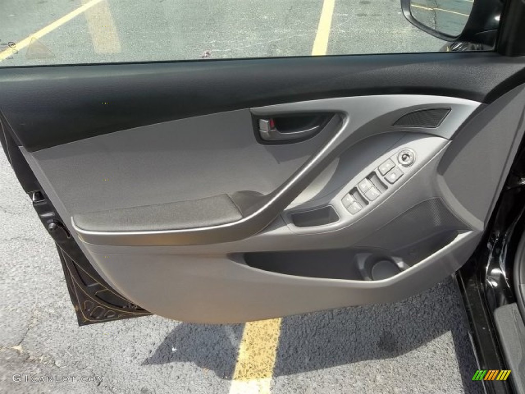 2013 Elantra GLS - Black / Gray photo #6