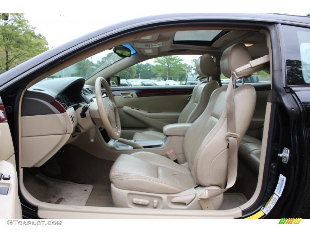 Ivory Interior 2004 Toyota Solara SLE Coupe Photo #69228903