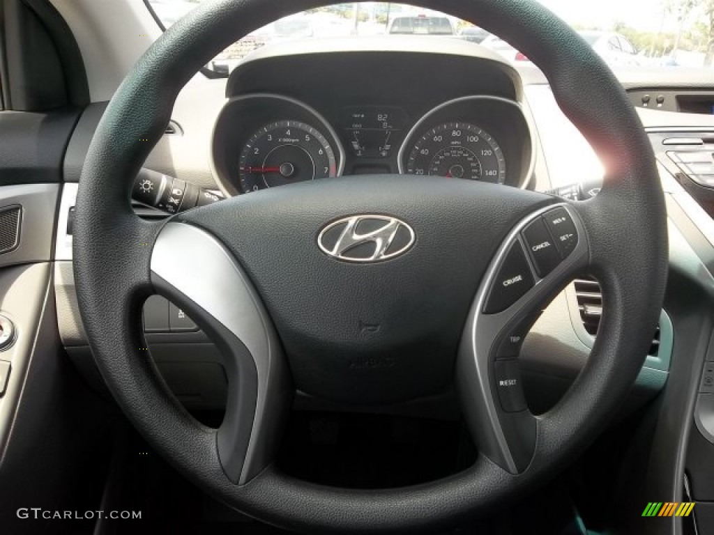 2013 Elantra GLS - Black / Gray photo #8