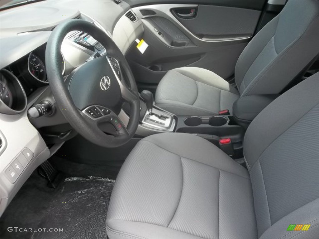 2013 Elantra GLS - Titanium Gray Metallic / Gray photo #7