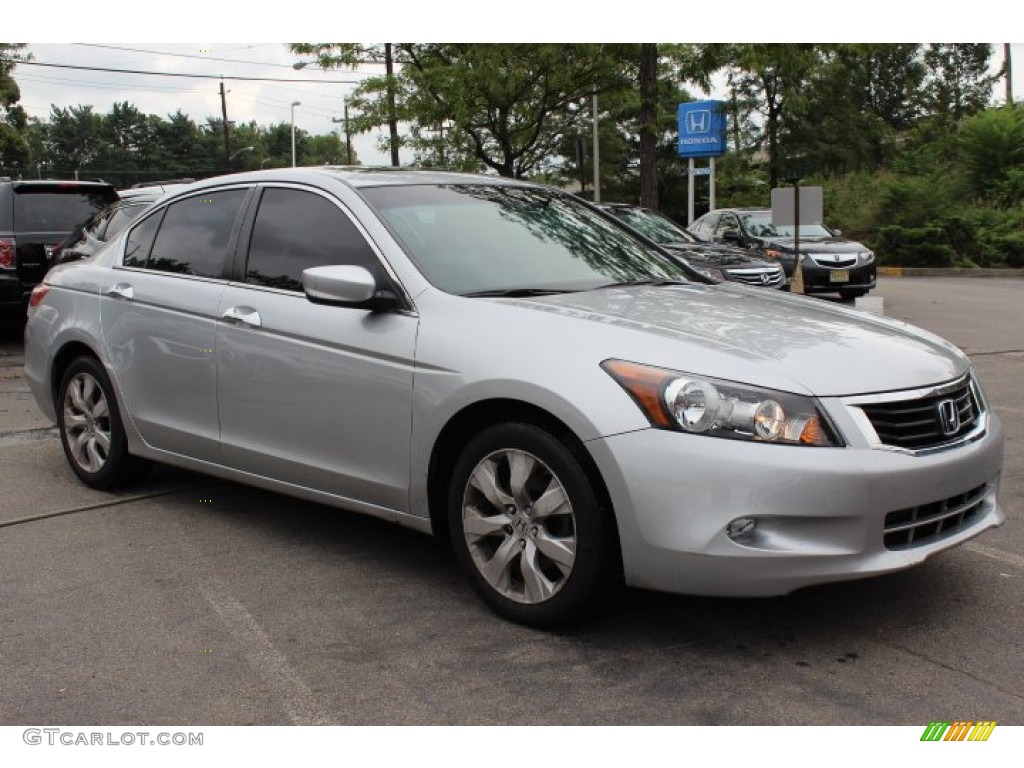 2010 Accord EX-L V6 Sedan - Alabaster Silver Metallic / Black photo #3