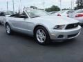 2012 Ingot Silver Metallic Ford Mustang V6 Convertible  photo #1