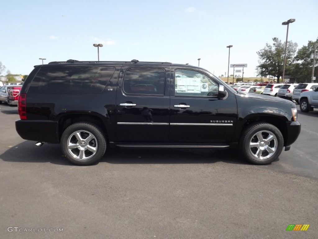 2013 Suburban LTZ - Black / Light Cashmere/Dark Cashmere photo #4