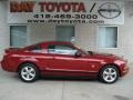 Dark Candy Apple Red 2009 Ford Mustang V6 Premium Coupe