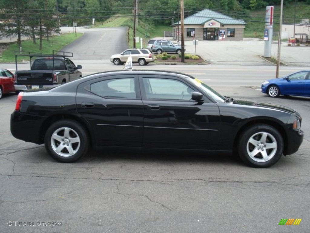 2009 Charger SE - Brilliant Black Crystal Pearl / Dark Slate Gray photo #4