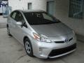 2012 Classic Silver Metallic Toyota Prius 3rd Gen Three Hybrid  photo #2