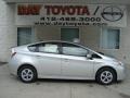 2012 Classic Silver Metallic Toyota Prius 3rd Gen Three Hybrid  photo #1