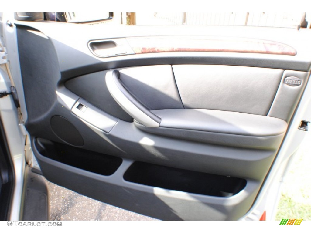2003 BMW X5 4.6is Black Door Panel Photo #69233316