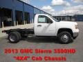 Summit White - Sierra 3500HD Regular Cab 4x4 Chassis Photo No. 1