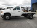 Summit White - Sierra 3500HD Regular Cab 4x4 Chassis Photo No. 4