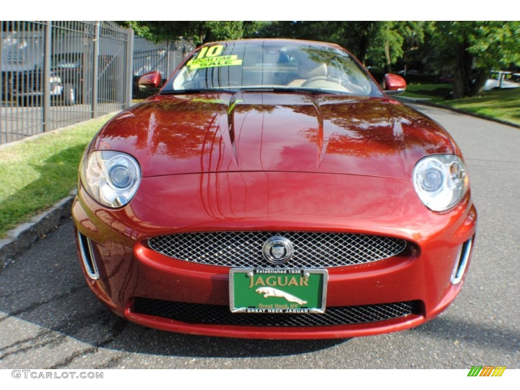2010 XK XK Convertible - Claret Red Metallic / Caramel photo #2