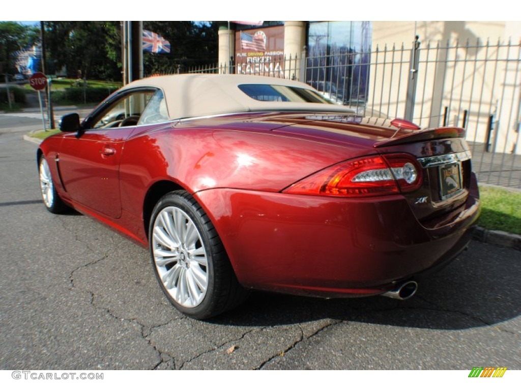2010 XK XK Convertible - Claret Red Metallic / Caramel photo #4