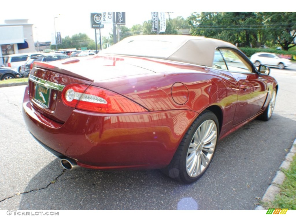 2010 XK XK Convertible - Claret Red Metallic / Caramel photo #6