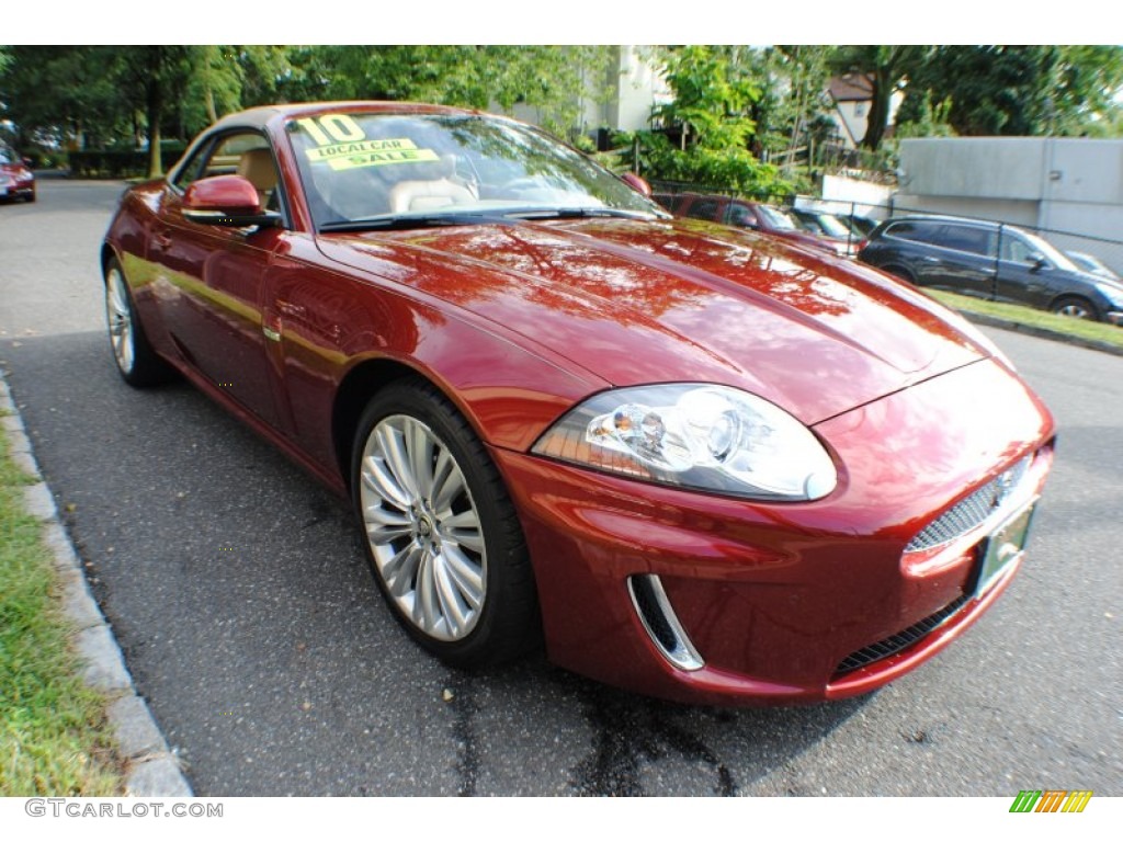 2010 XK XK Convertible - Claret Red Metallic / Caramel photo #7