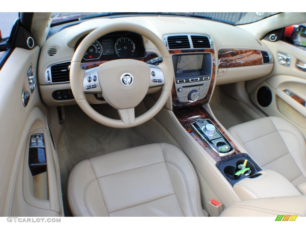 Caramel Interior 2010 Jaguar XK XK Convertible Photo #69234403