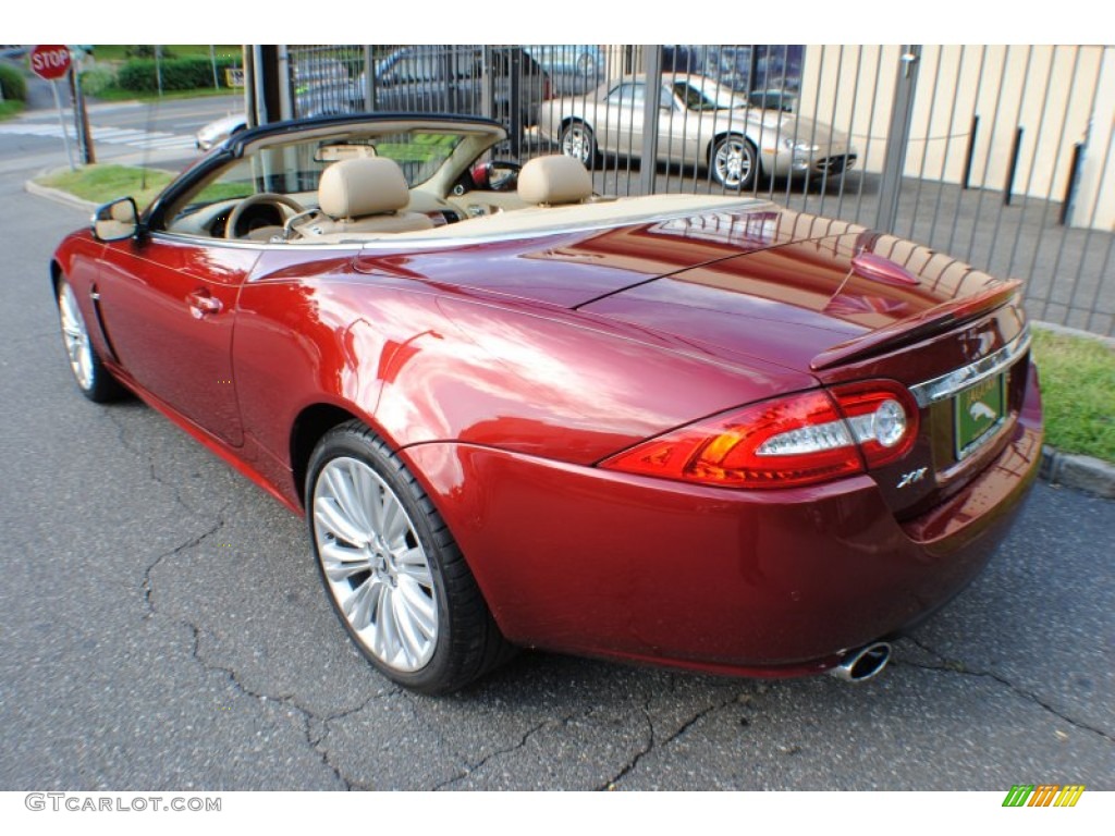 2010 XK XK Convertible - Claret Red Metallic / Caramel photo #24
