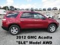 2012 Crystal Red Tintcoat GMC Acadia SLE AWD  photo #1