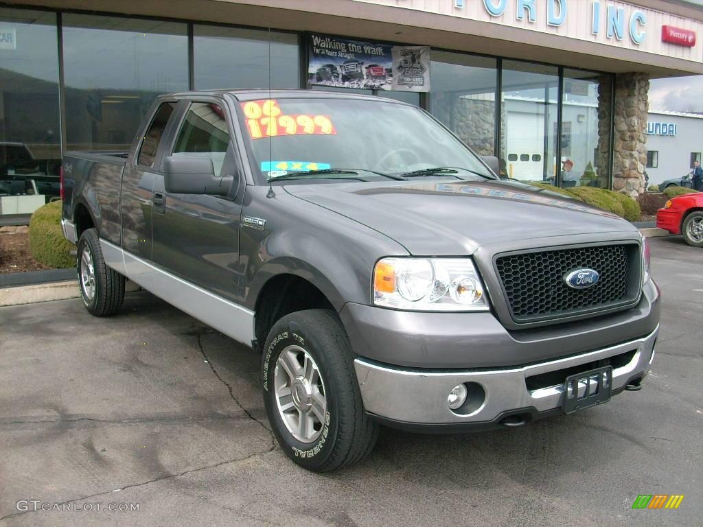 2006 F150 XLT SuperCab 4x4 - Dark Shadow Grey Metallic / Medium/Dark Flint photo #5