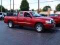 2007 Inferno Red Crystal Pearl Dodge Dakota SLT Club Cab  photo #2