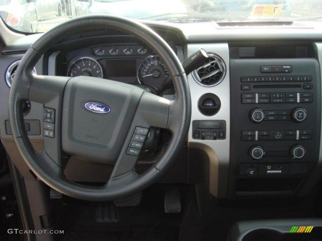 2011 F150 XLT SuperCab - Tuxedo Black Metallic / Steel Gray photo #11