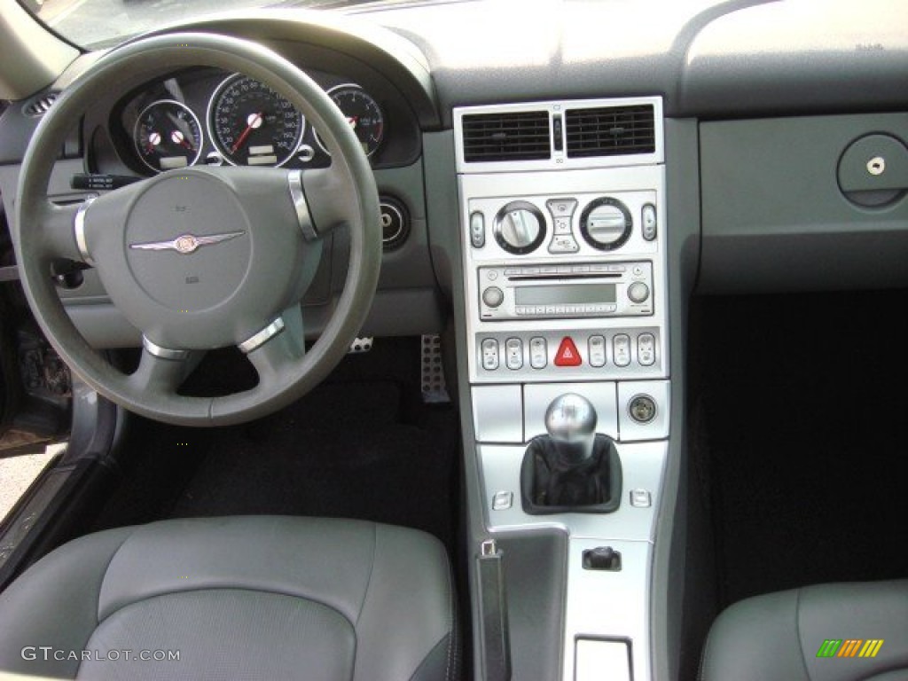 2005 Chrysler Crossfire Limited Coupe Dark Slate Grey/Medium Slate Grey Dashboard Photo #69237798