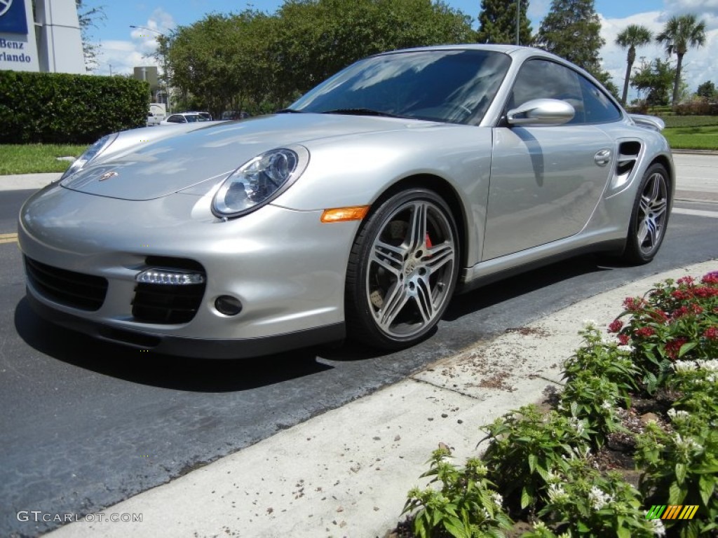 Arctic Silver Metallic 2007 Porsche 911 Turbo Coupe Exterior Photo #69238410