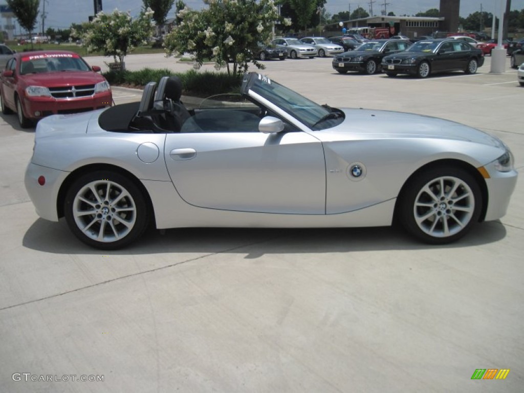 Titanium Silver Metallic 2007 BMW Z4 3.0i Roadster Exterior Photo #69239046