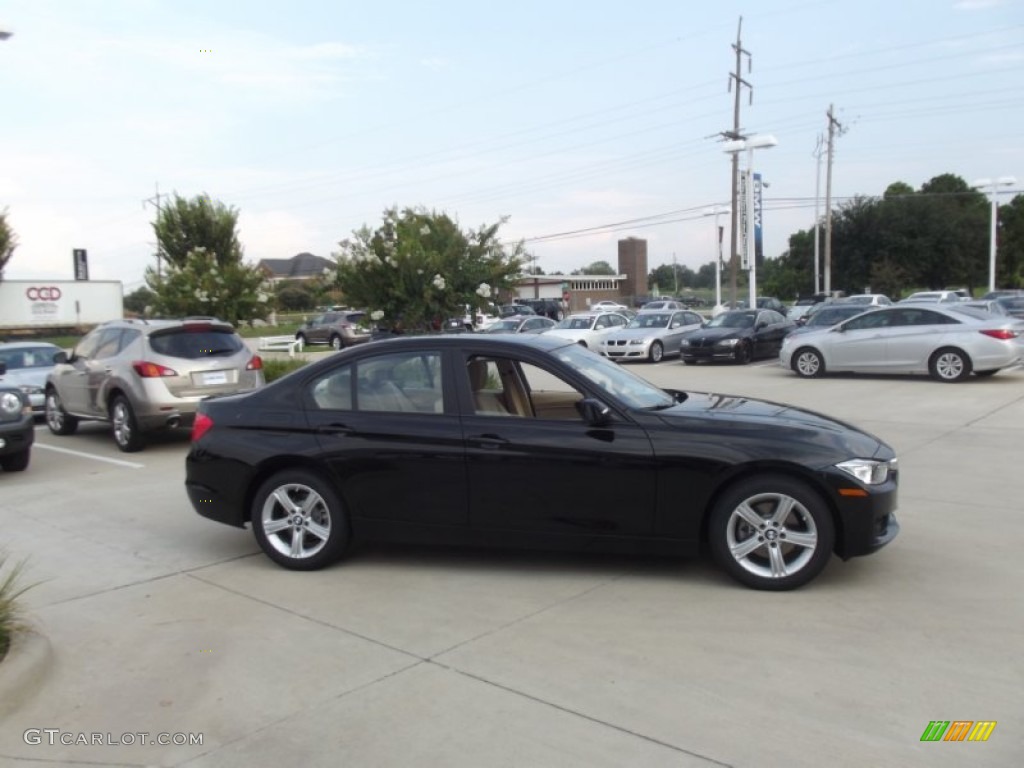 2013 3 Series 328i Sedan - Jet Black / Venetian Beige photo #6