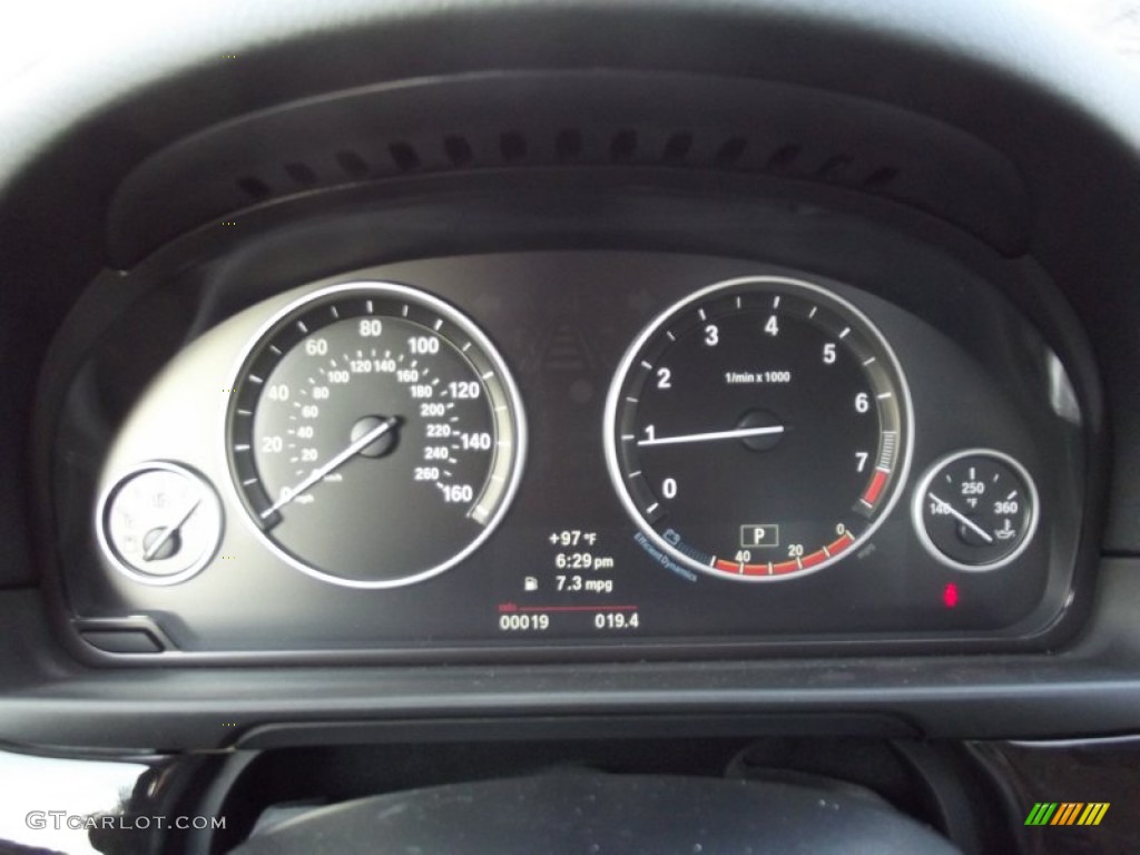 2012 BMW 5 Series 535i Sedan Gauges Photo #69239835