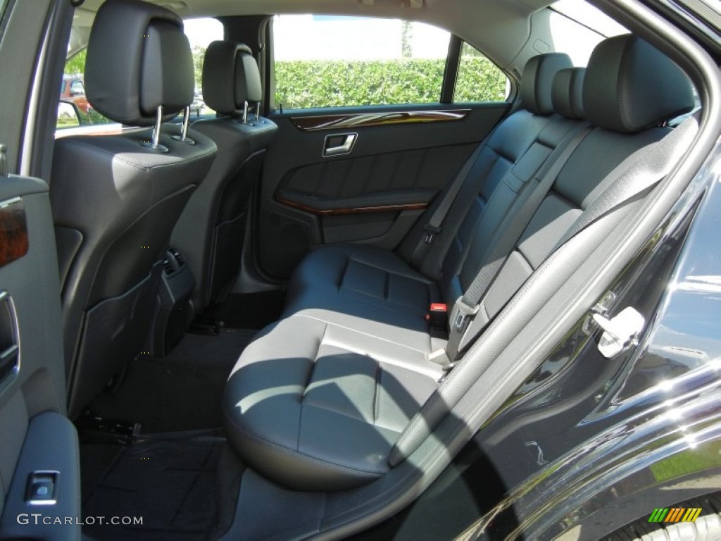 Black Interior 2012 Mercedes-Benz E 350 Sedan Photo #69239952