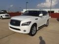 2012 Moonlight White Infiniti QX 56  photo #1