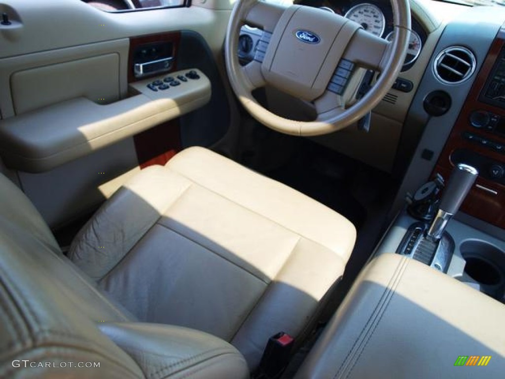 2005 F150 Lariat SuperCrew - Dark Stone Metallic / Tan photo #9