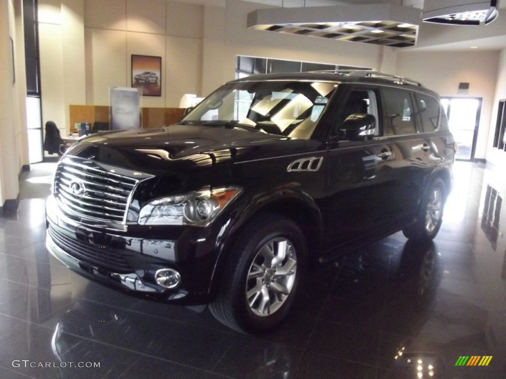 2012 QX 56 - Black Obsidian / Graphite photo #1