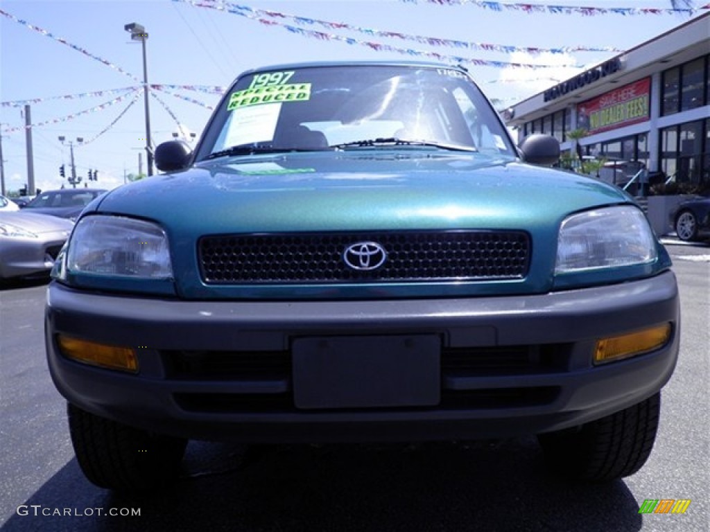 1997 RAV4  - Dark Green Metallic / Gray photo #4