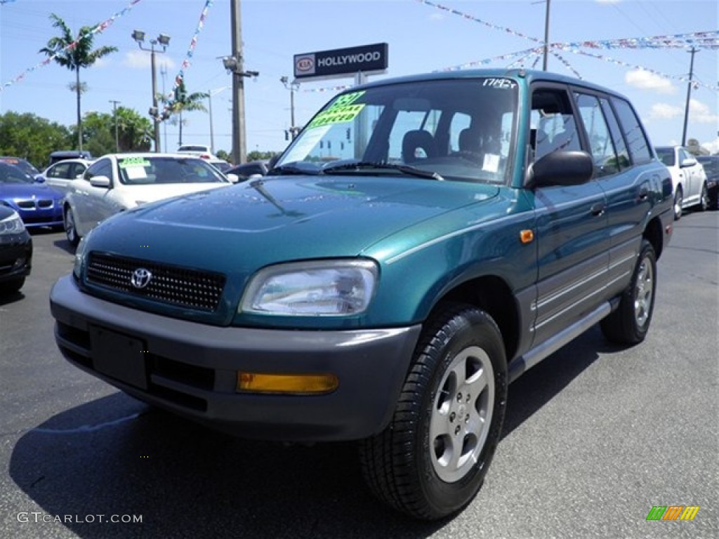 1997 RAV4  - Dark Green Metallic / Gray photo #9