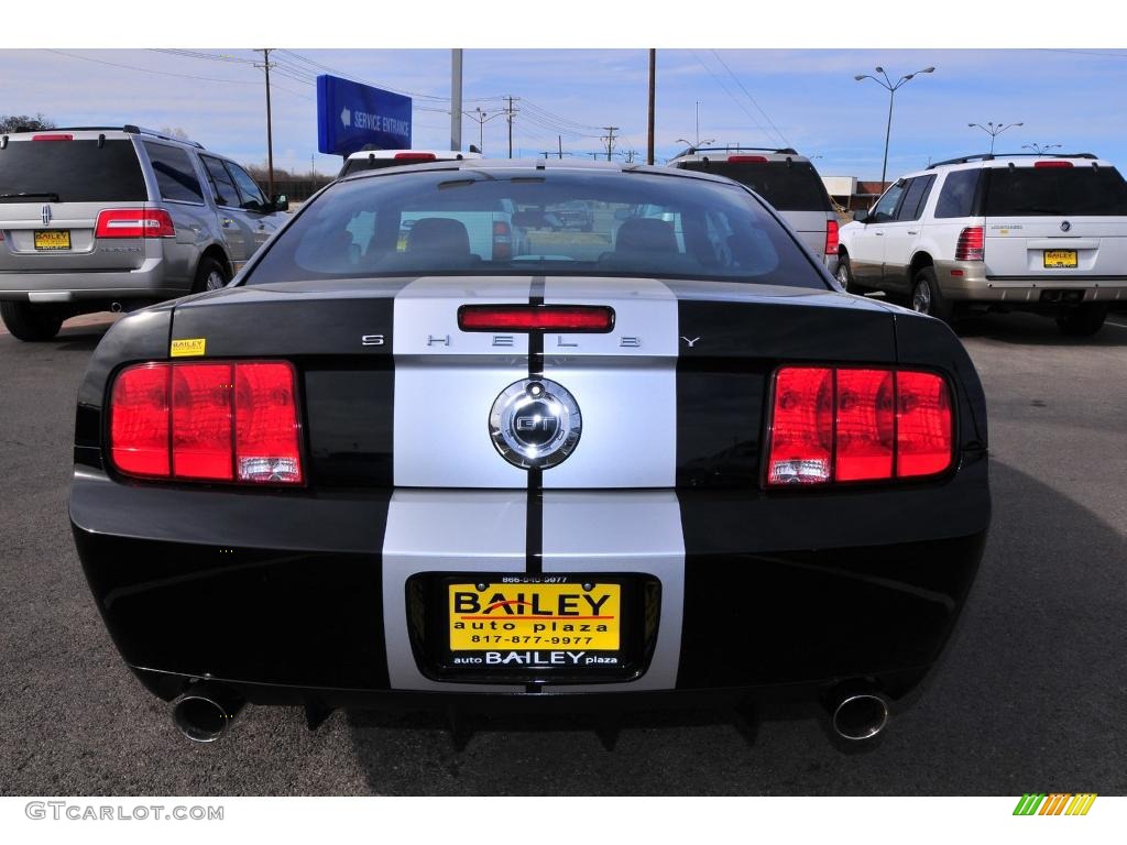 2007 Mustang Shelby GT Coupe - Black / Dark Charcoal photo #4