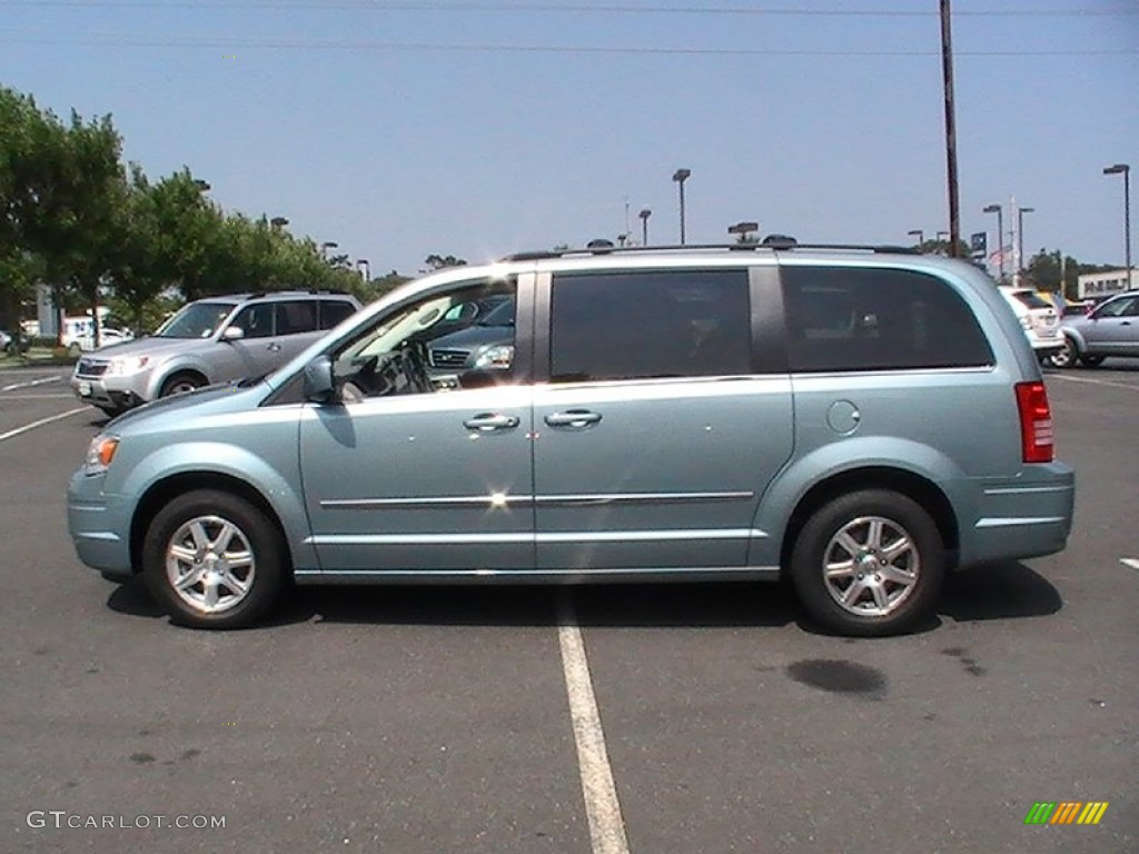 Clearwater Blue Pearl 2009 Chrysler Town & Country Touring Exterior Photo #69243496