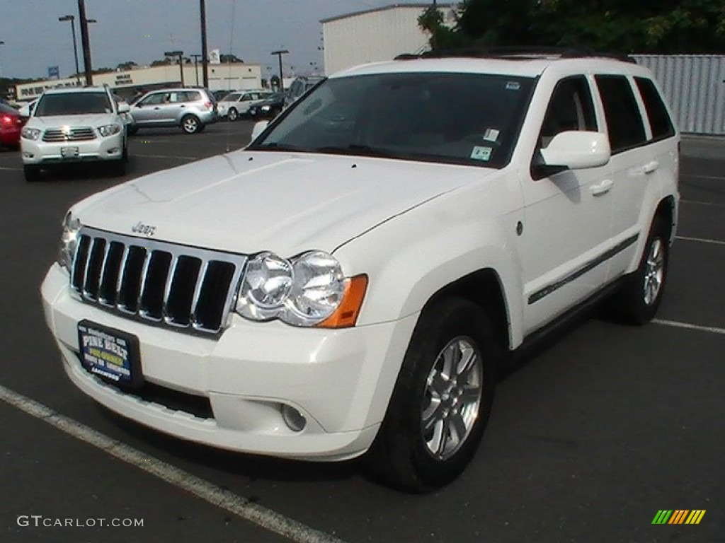 2008 Grand Cherokee Limited 4x4 - Stone White / Dark Slate Gray/Light Graystone photo #1