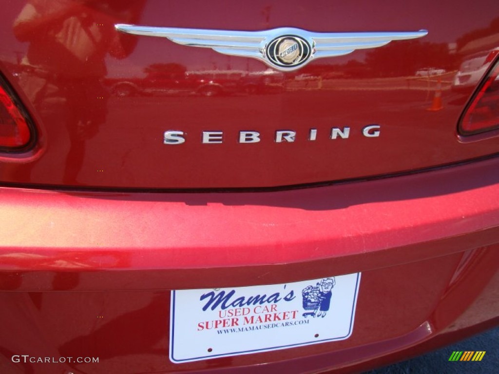 2007 Sebring Sedan - Inferno Red Crystal Pearl / Dark Khaki/Light Graystone photo #29