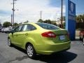 2011 Lime Squeeze Metallic Ford Fiesta SE Sedan  photo #6