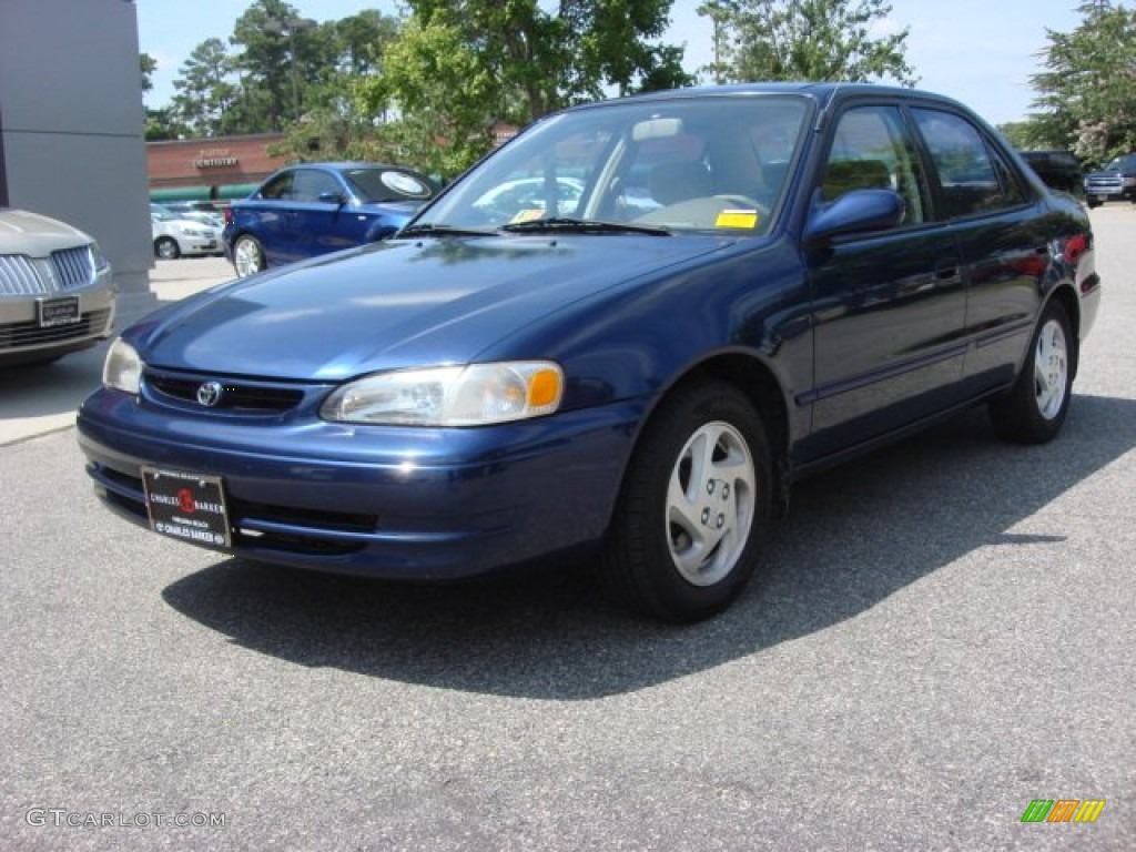 1998 Corolla LE - Dark Blue Pearl / Beige photo #7