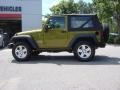 2010 Rescue Green Metallic Jeep Wrangler Sport 4x4  photo #7