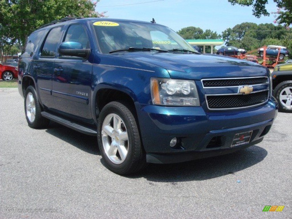 Dark Blue Metallic 2007 Chevrolet Tahoe LTZ 4x4 Exterior Photo #69246708