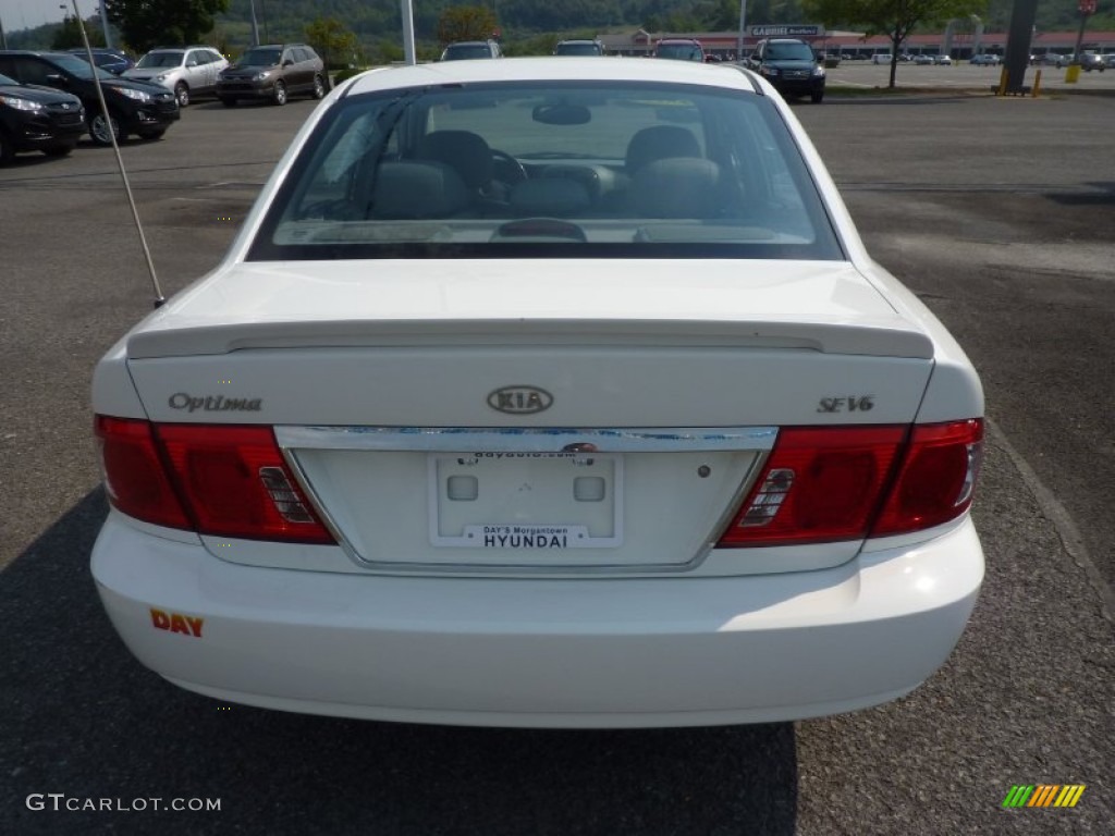 2003 Optima SE V6 - Clear White / Gray photo #6