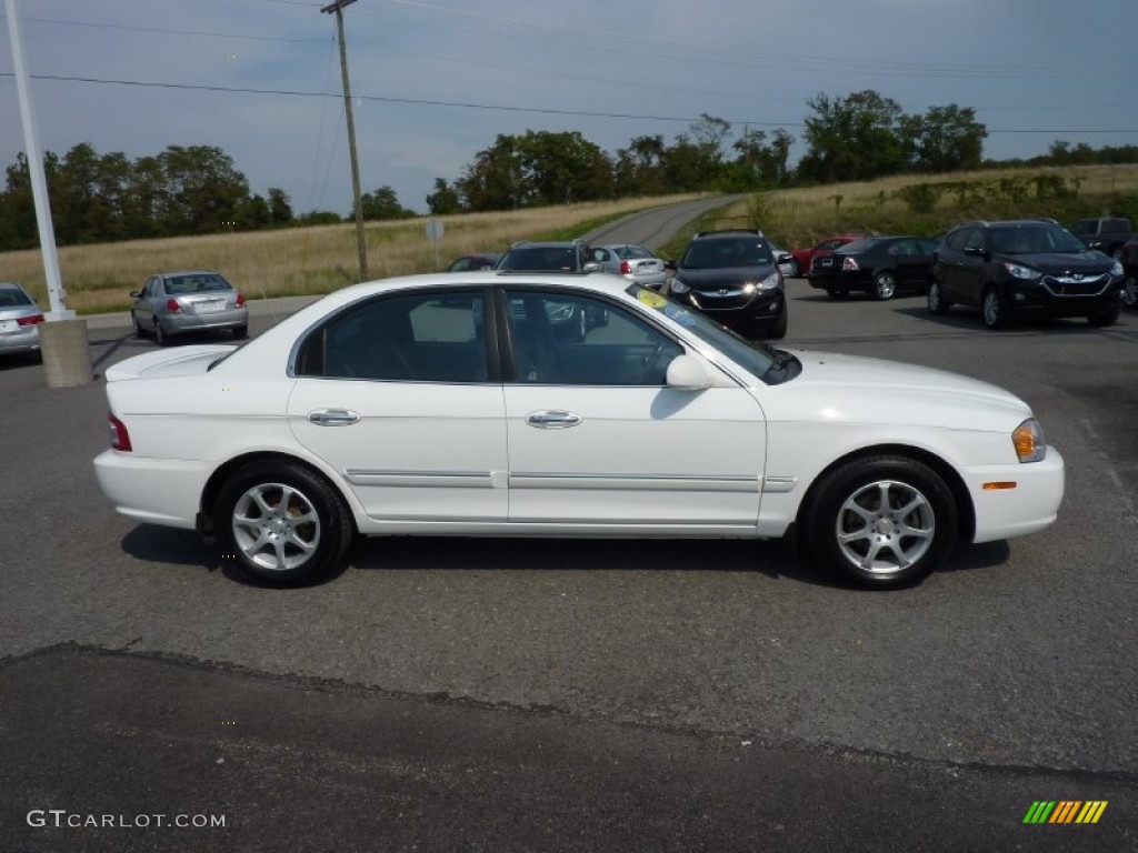 2003 Optima SE V6 - Clear White / Gray photo #8